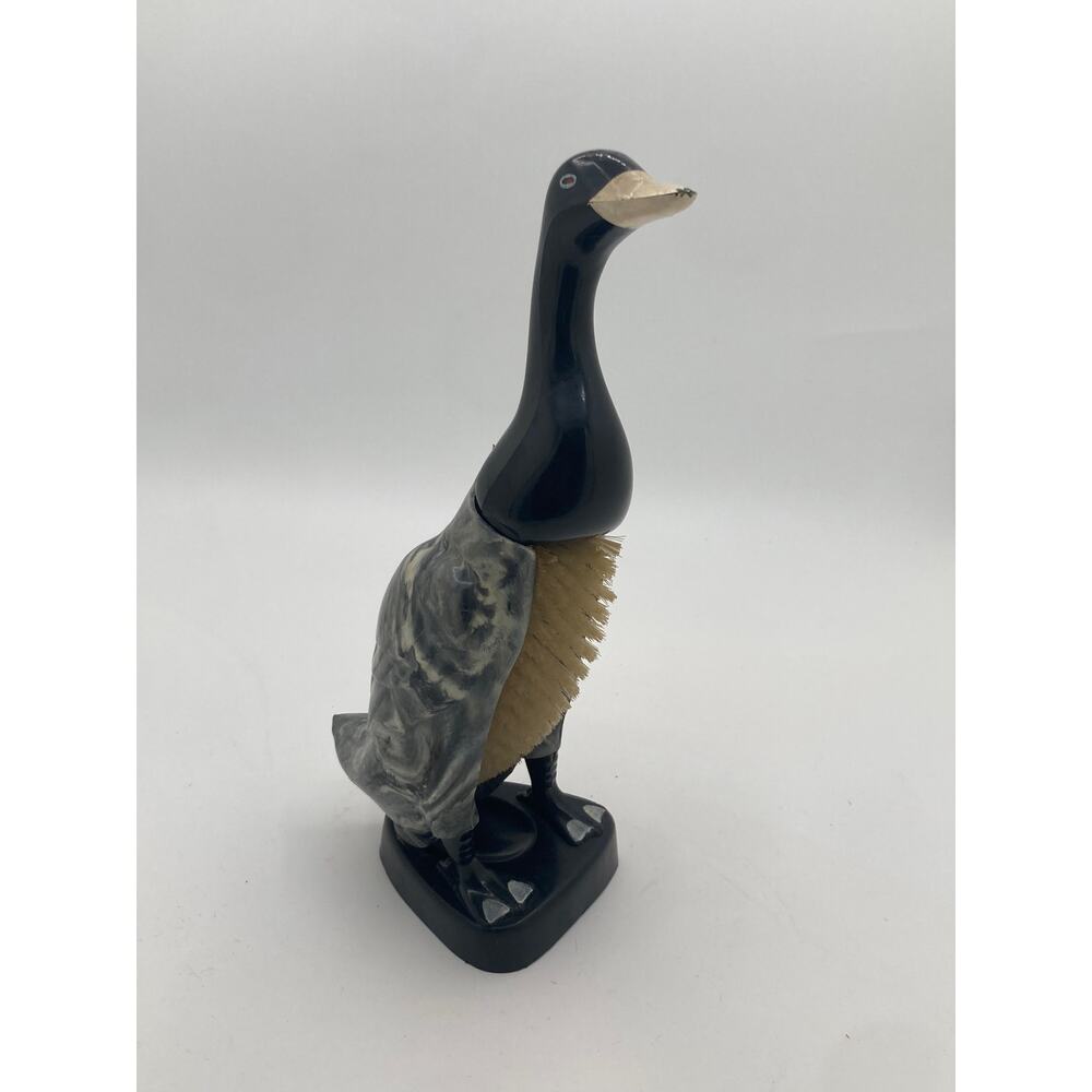 Vintage Goose Clothes Brush Plastic Bakelite Style Figural Vanity Brush